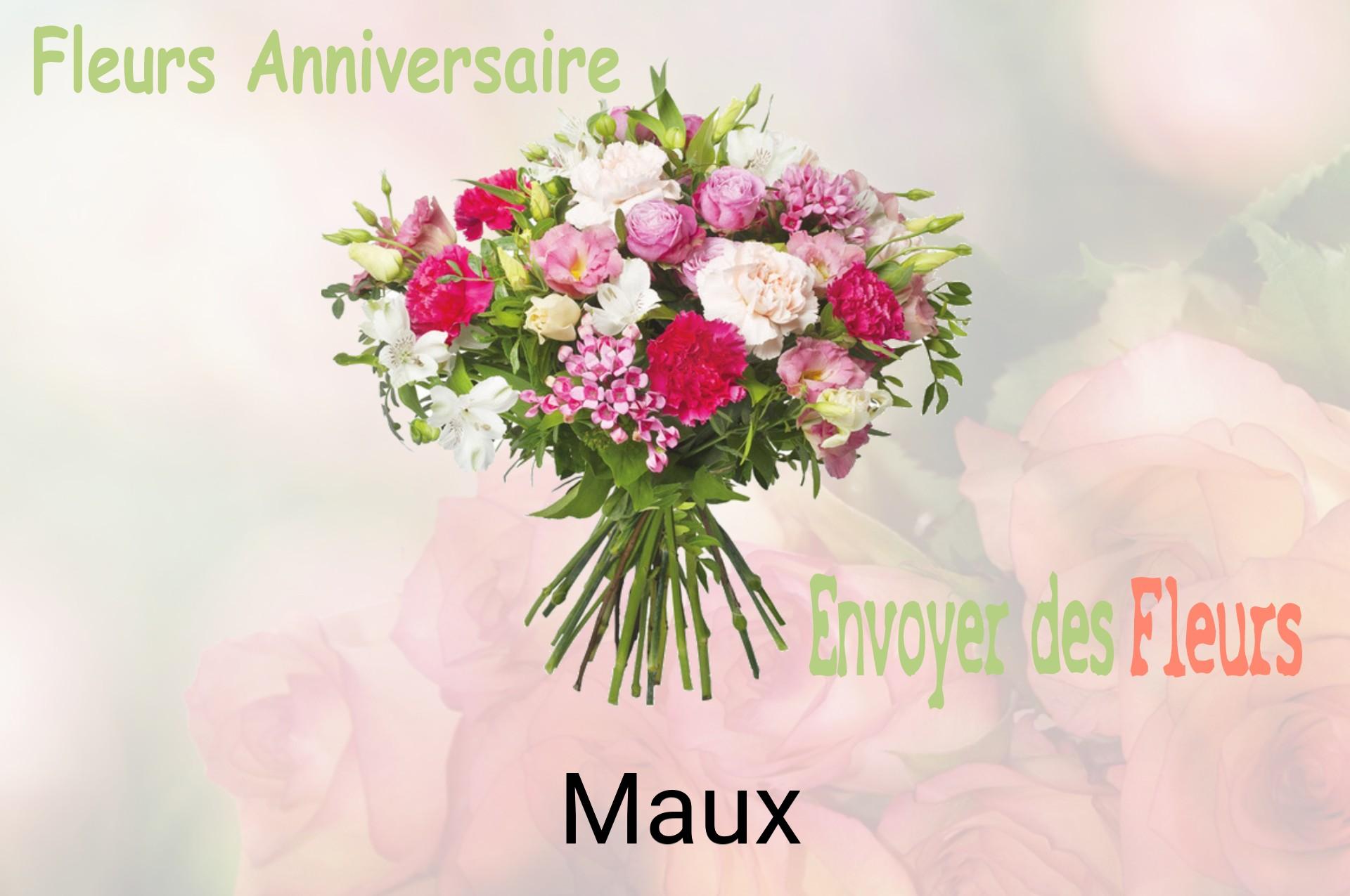 Bouquet de fleurs d’anniversaire livré à Maux